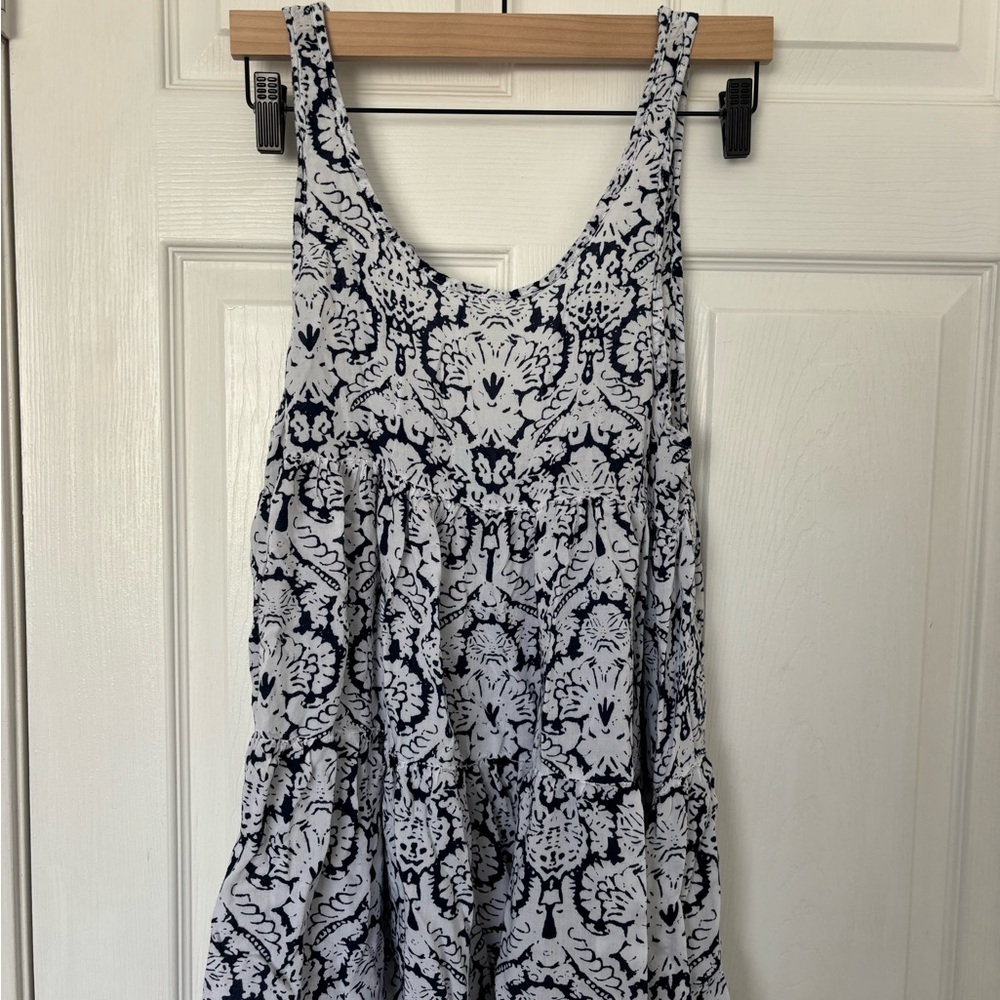 Sun Dog Navy and White Mini Dress